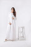 Diagonal Cut Maxi with Cape White - SYAH