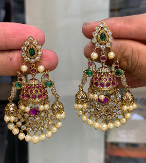 Rang Mehal Chandelier Earrings - Aloro Jewels