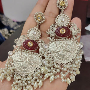 Antique Look Silver Earrings - Aloro Jewels