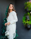 White Two Piece Dress - Zauk Store