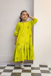 Long schiffli Frock - Sania Khan