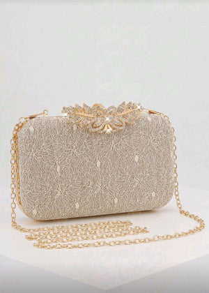 Elegant Women's Fashion Lace Minimalist Clutch Bag - Shahzahra