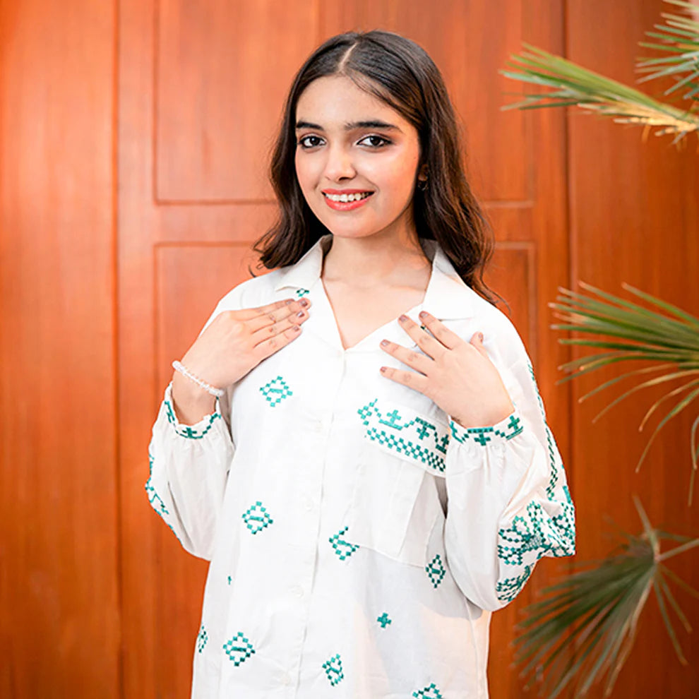 Embroidered Cotton Suit – Pakeezah - Rangooz