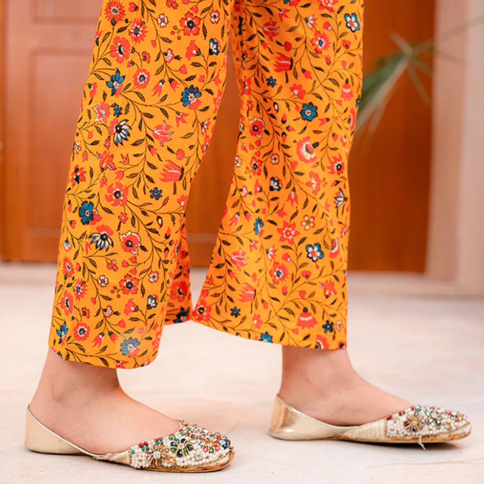 Printed 2-Piece Suit - Amber - Rangooz