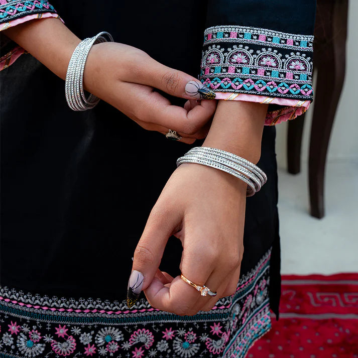 Embroidered Cotton Suit – Neelam - Rangooz