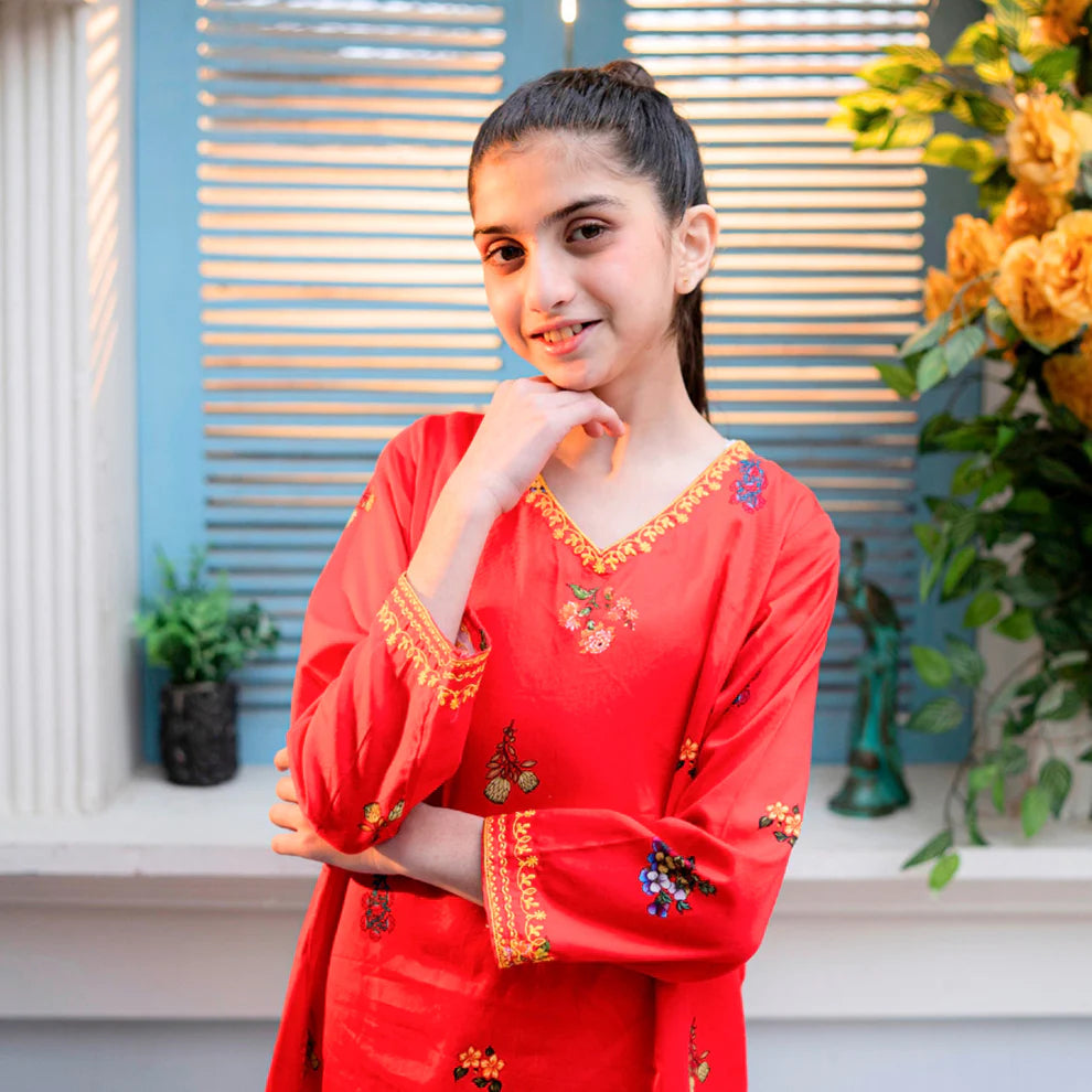 Printed Cotton Suit – Gulnar - Rangooz