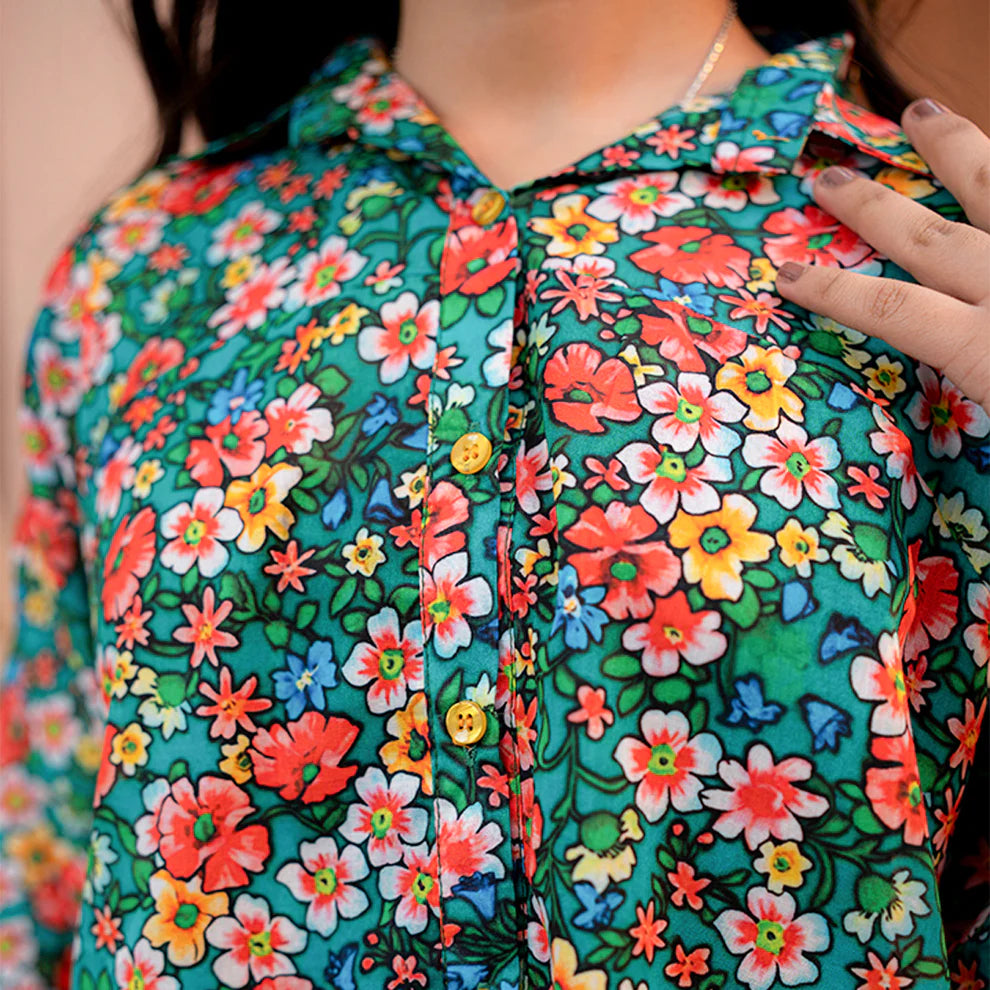 Printed 2-Piece Suit - Amber - Rangooz