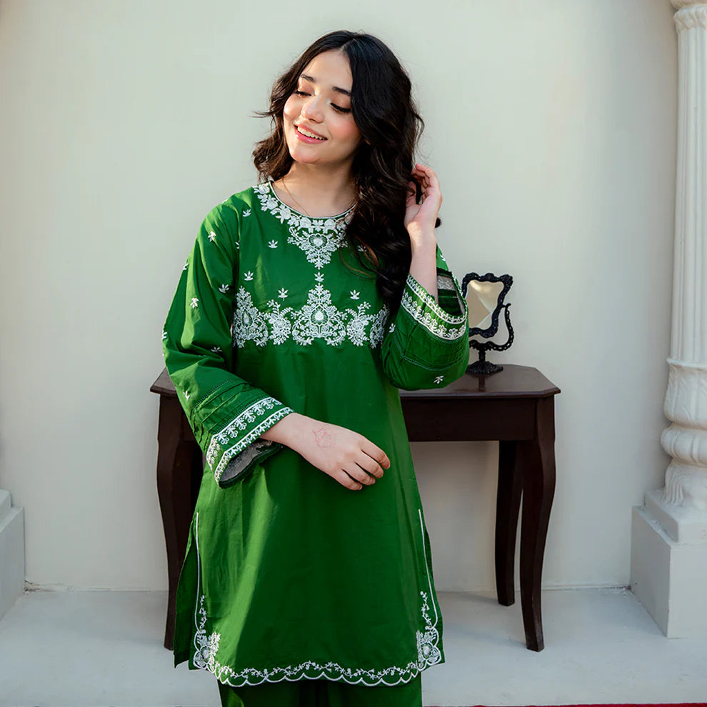 Embroidered Cotton Suit –Zaitoon - Rangooz