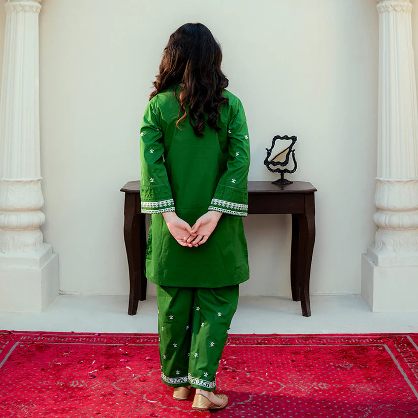 Embroidered Cotton Suit –Zaitoon - Rangooz