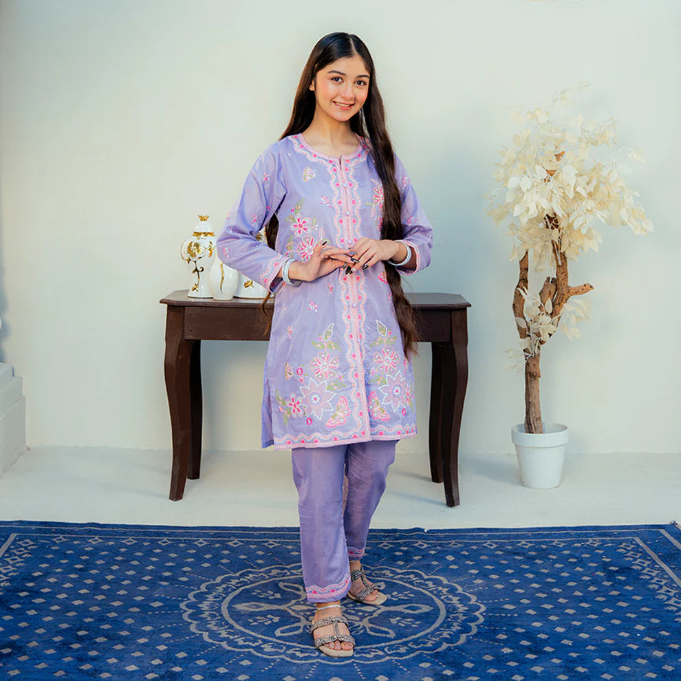 Embroidered Cotton Lawn Suit – Nilofer - Rangooz