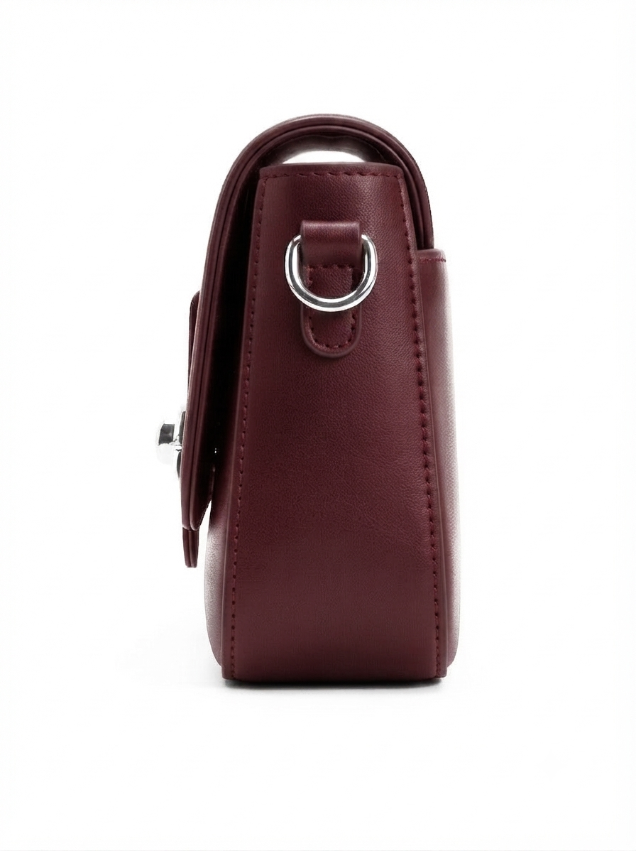 Nyra Maroon Handbag - Bag X
