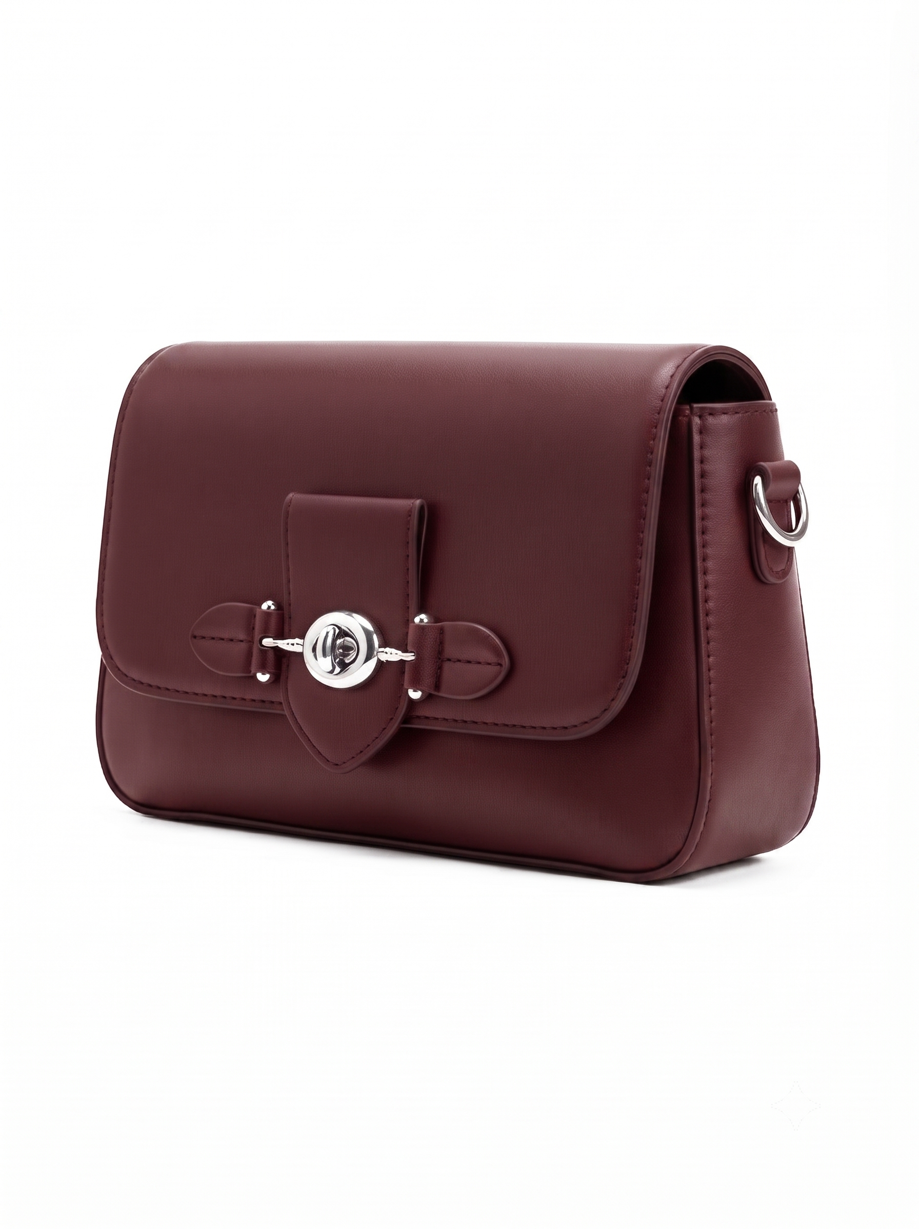 Nyra Maroon Handbag - Bag X