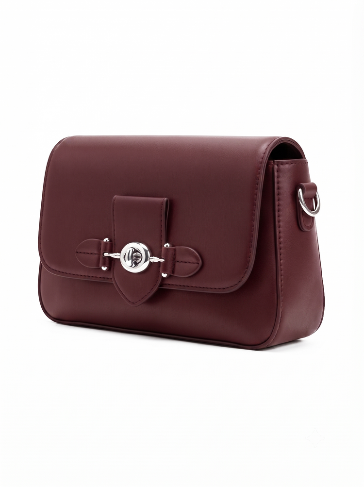 Nyra Maroon Handbag - Bag X