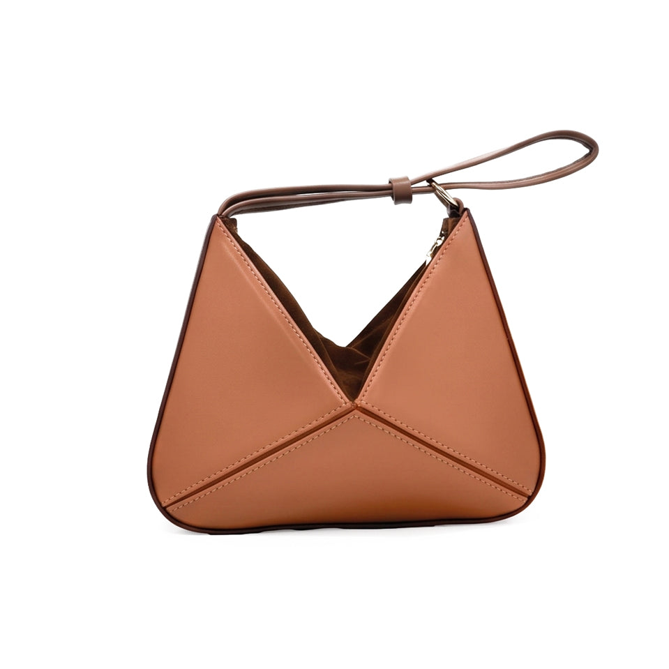 Vertex Brown Handbag - Bag X