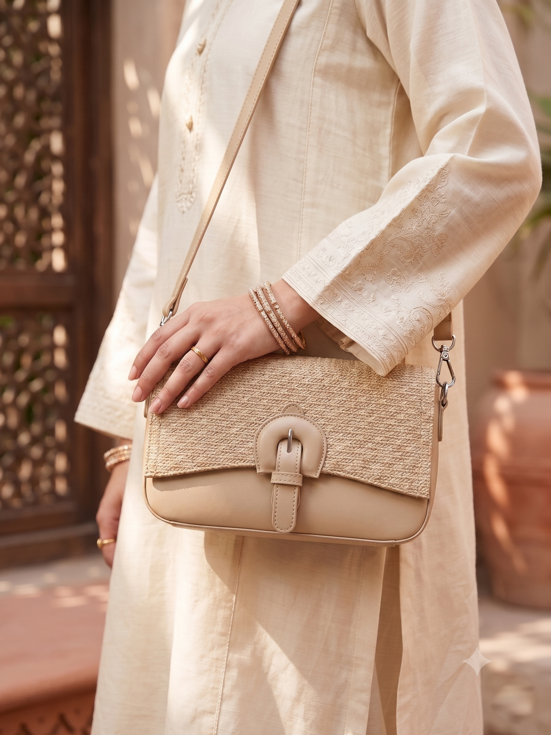 Quito Beige Handbag - Bag X