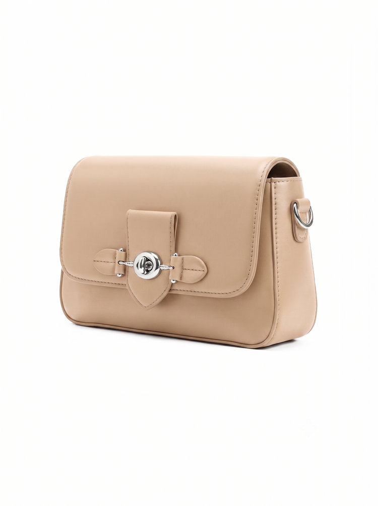 Nyra Beige Handbag - Bag X