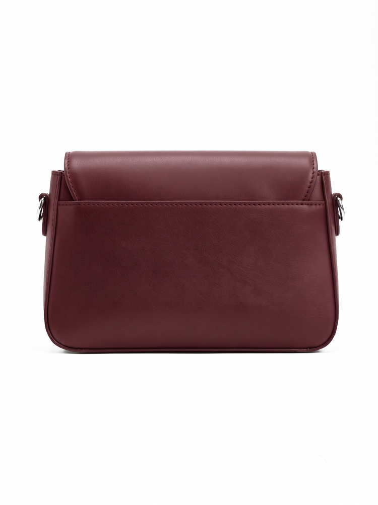 Nyra Maroon Handbag - Bag X