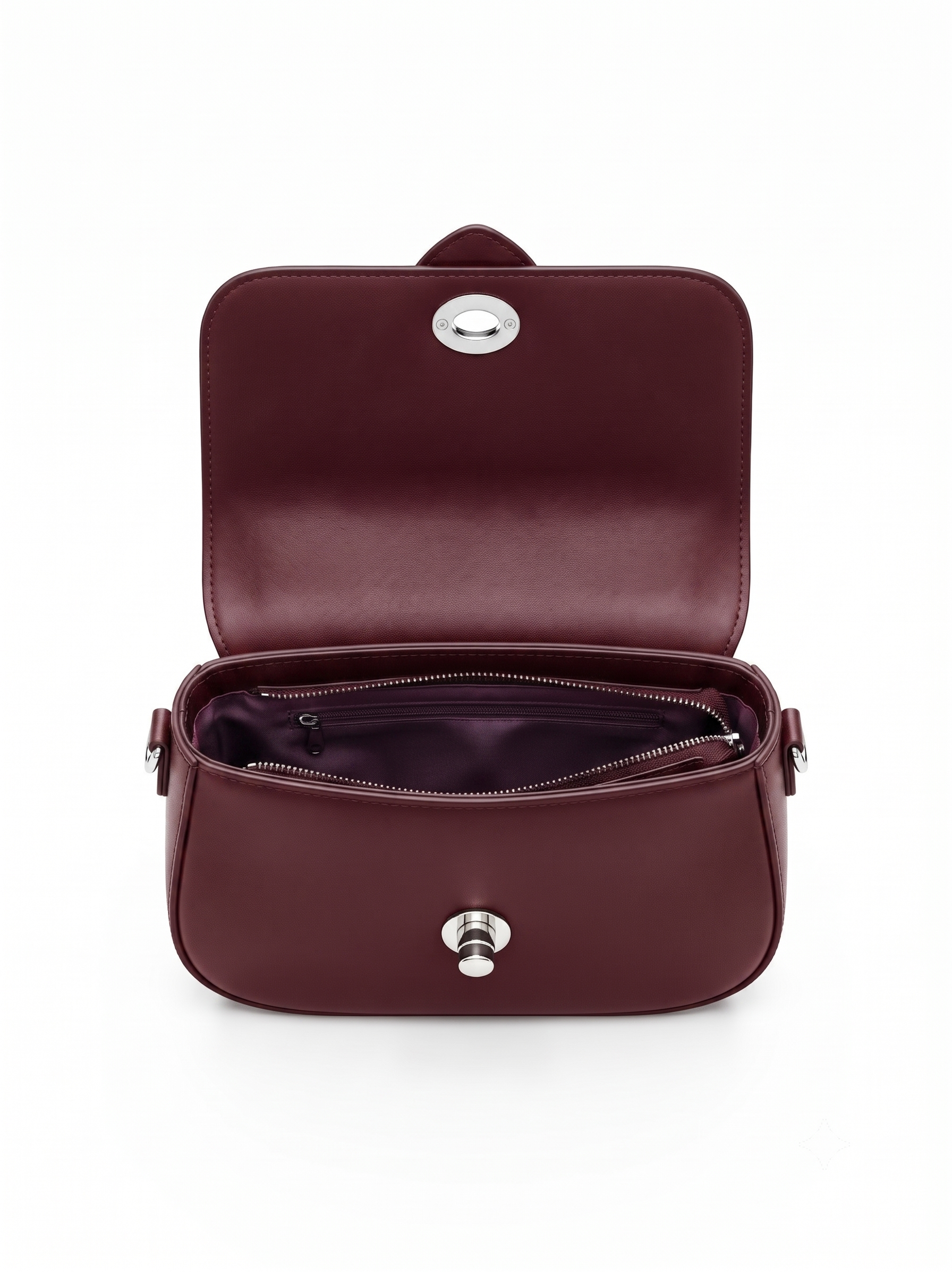 Nyra Maroon Handbag - Bag X