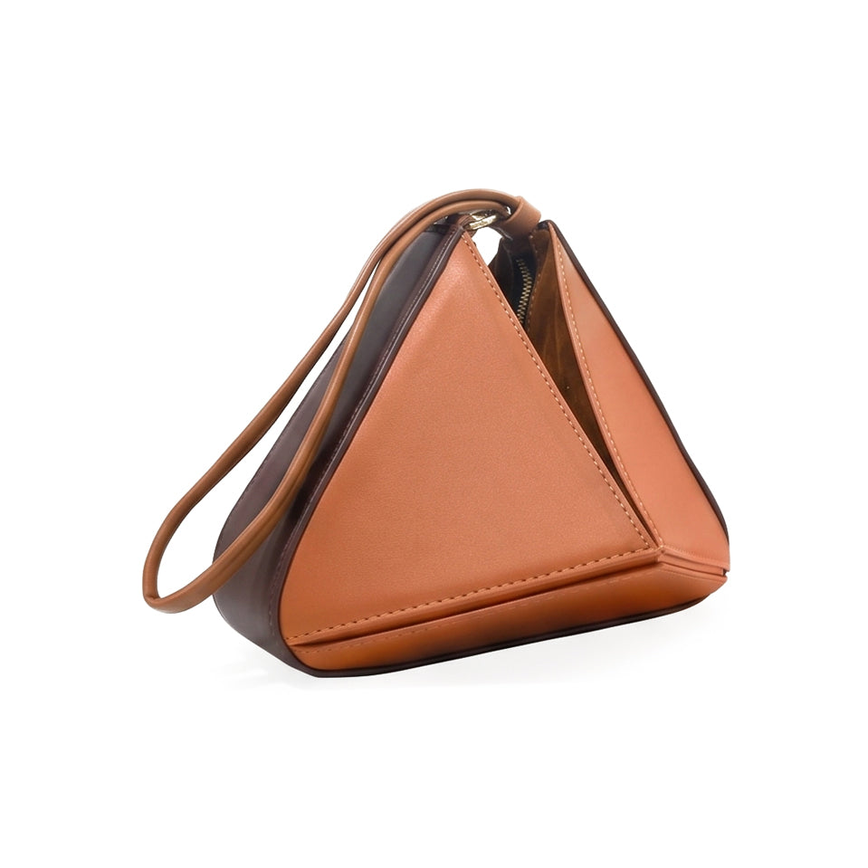 Vertex Brown Handbag - Bag X