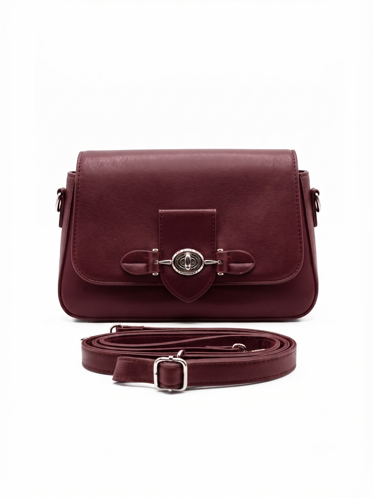 Nyra Maroon Handbag - Bag X