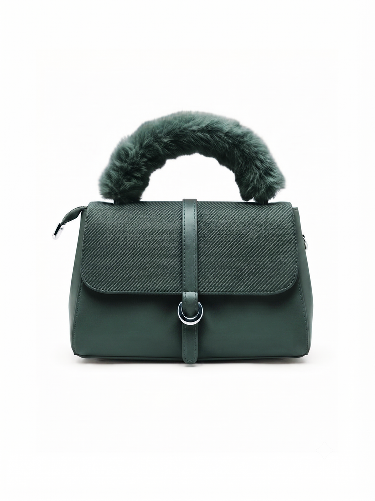 Darcy Dark Green Handbag - Bag X