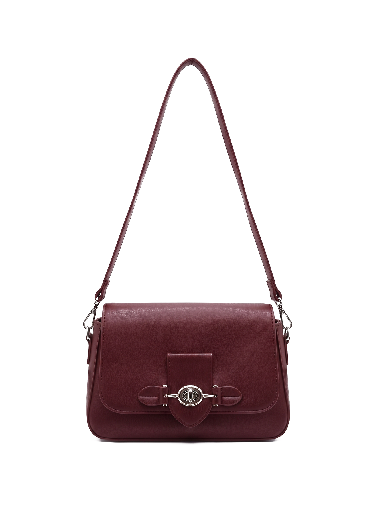 Nyra Maroon Handbag - Bag X