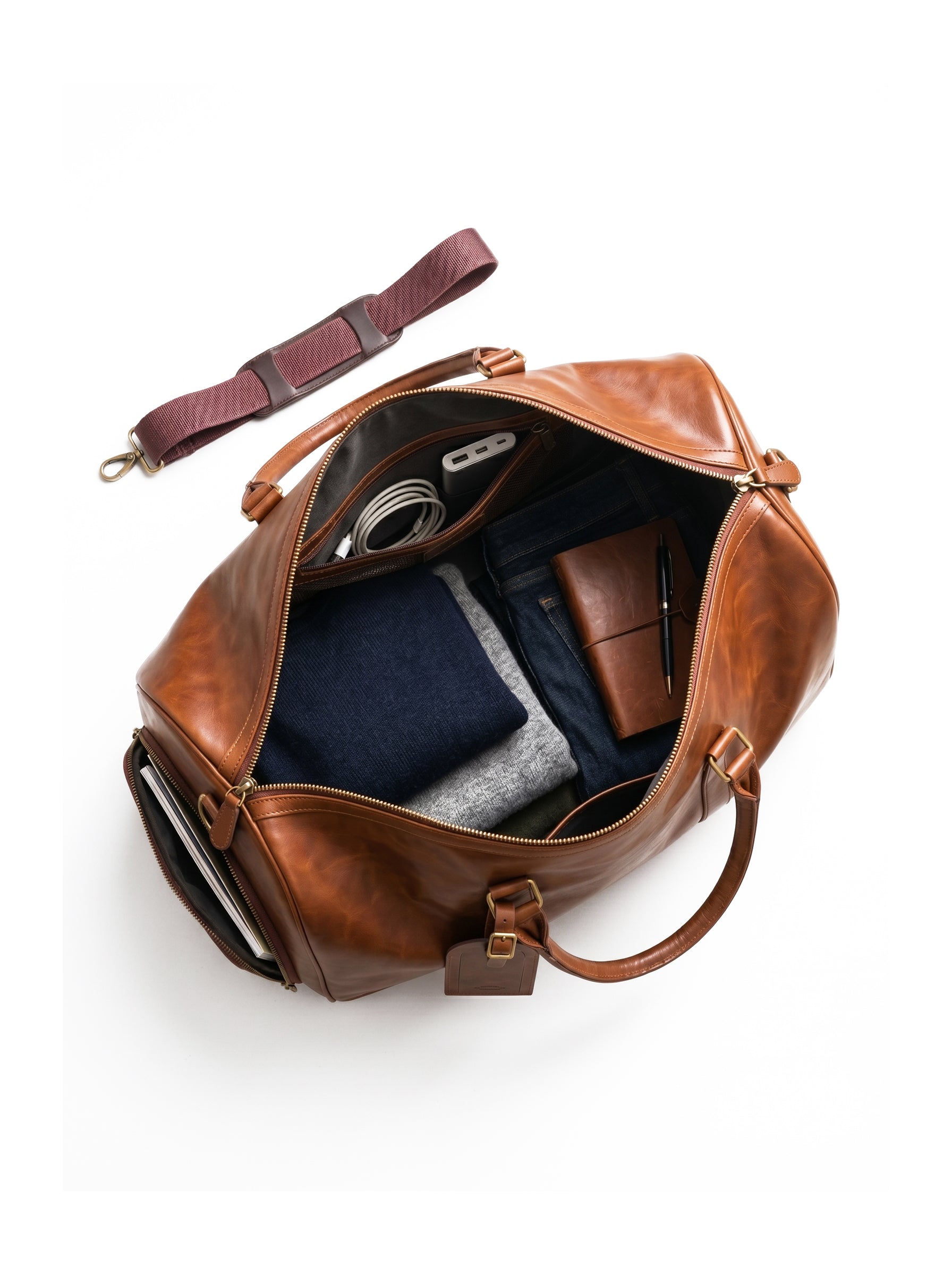Berlin Duffel Brown Handbag - Bag X
