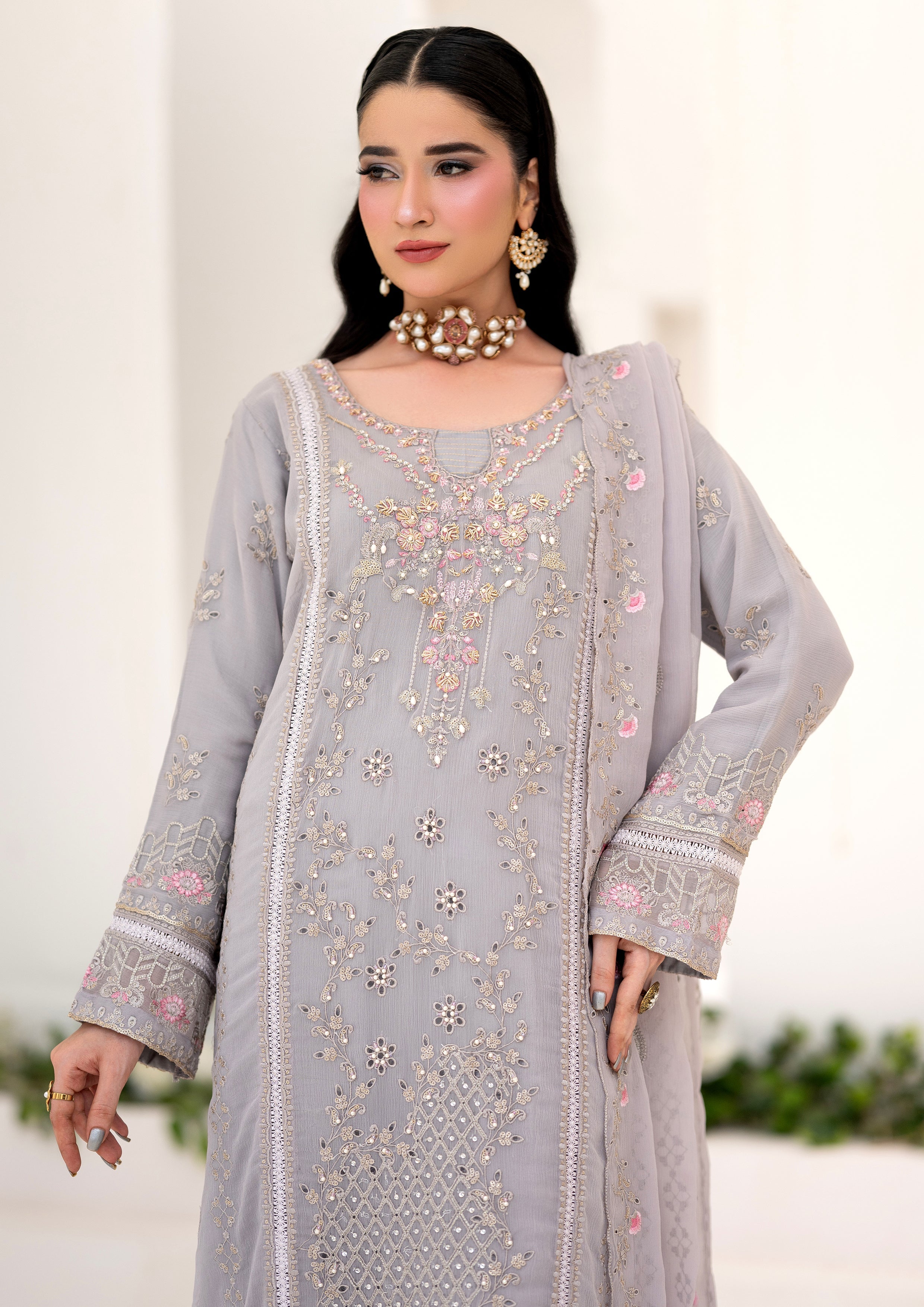 Ifrah BN-1133 - 3 Piece Stitched Fancy Heavy Embroidered - Bint-e-Noor