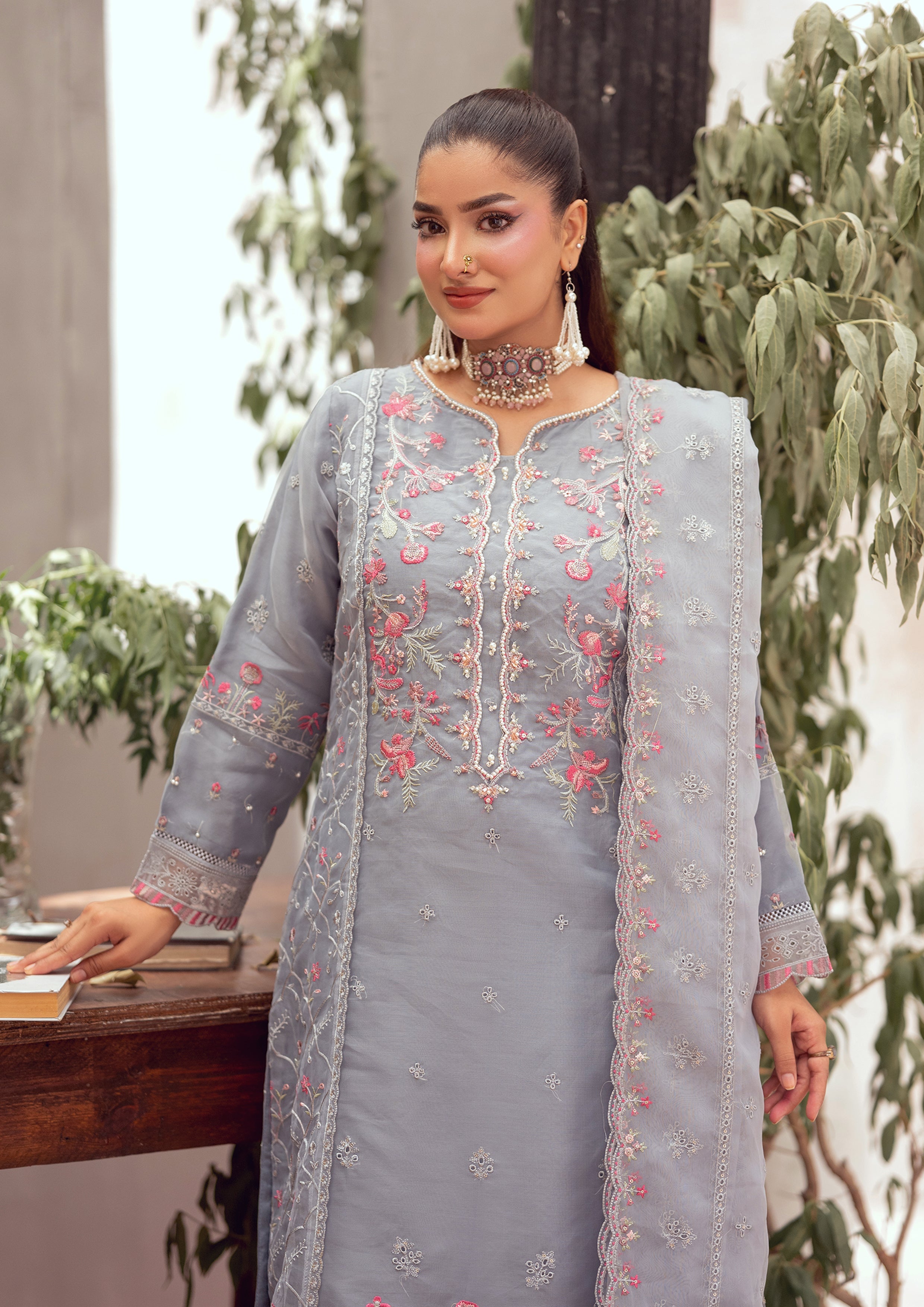 Faliha BN-1148 - 3 Piece Stitched Fancy Heavy Embroidered - Bint-e-Noor