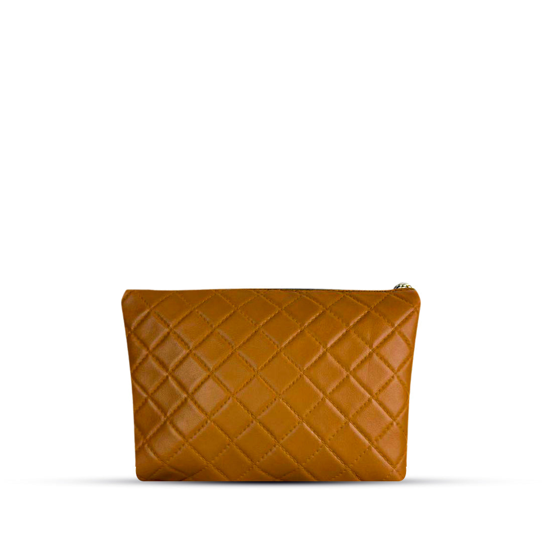 Fizz Makeup Pouch Brown Handbag - Bag X