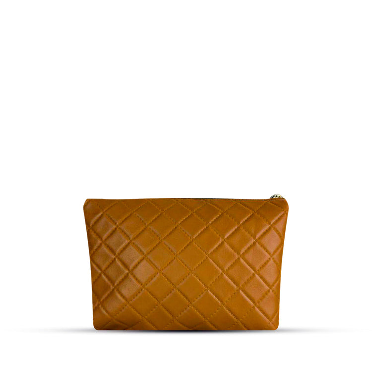 Fizz Makeup Pouch Brown Handbag - Bag X