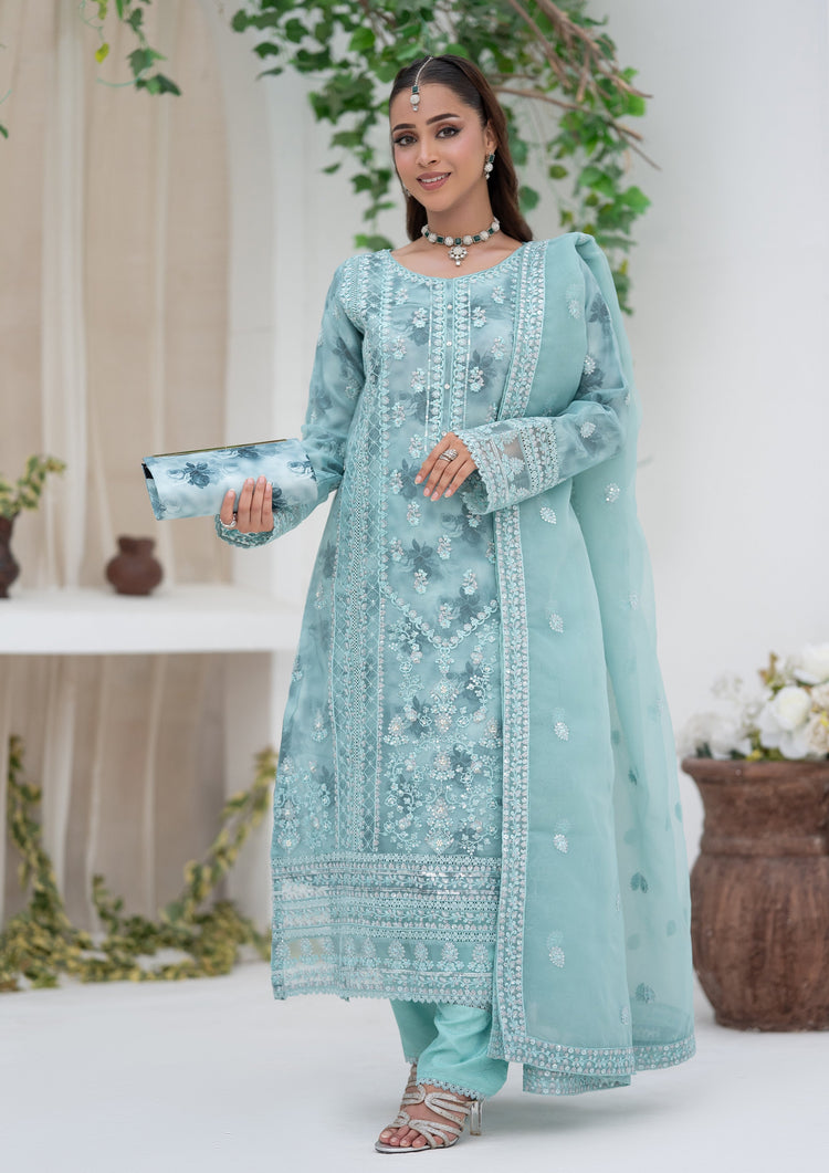 Seraphina - 3 Piece Stitched Fancy Heavy Embroidered - Bint-e-Noor