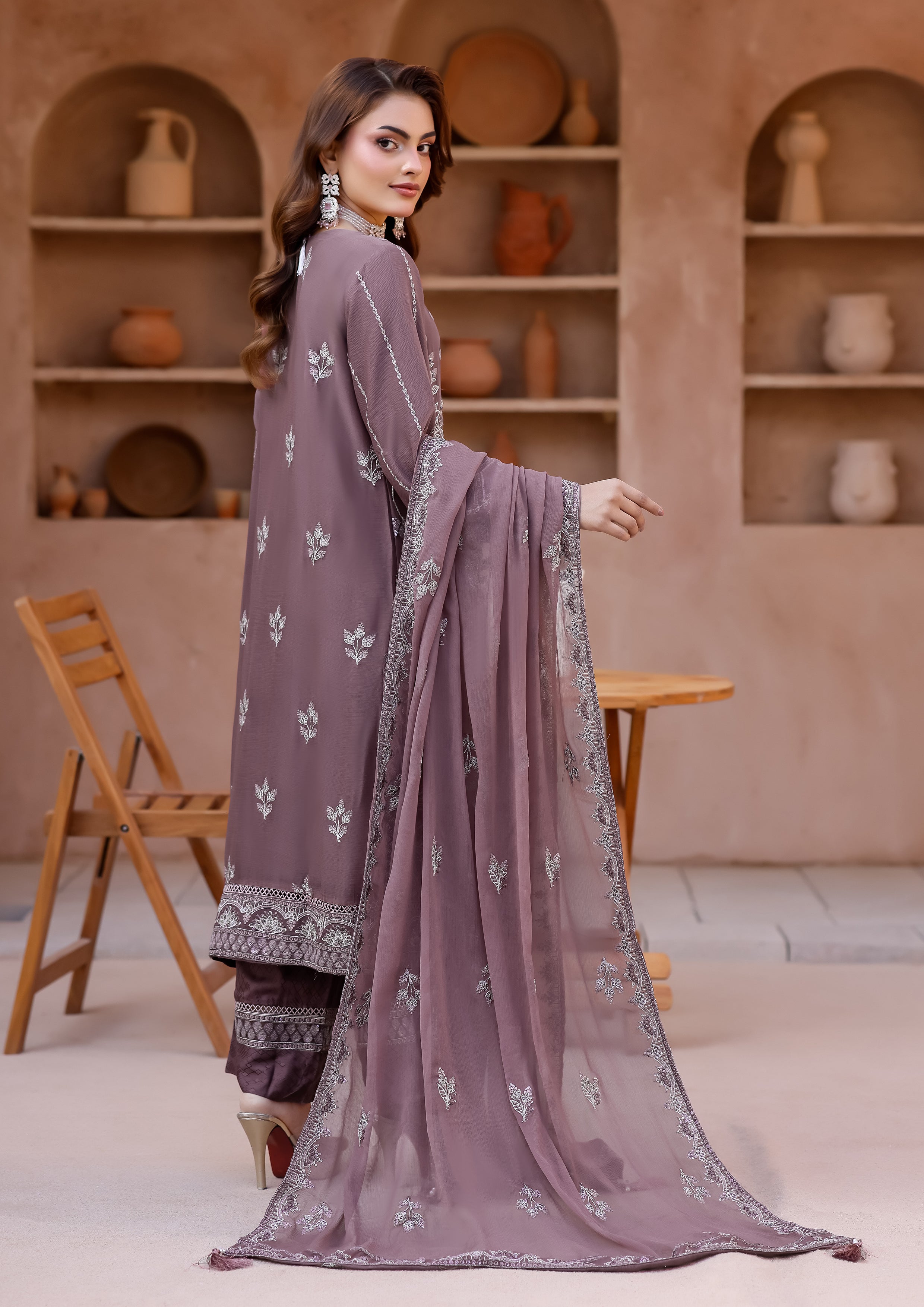 Kaira BN-9986 - 3 Piece Stitched Fancy Heavy Embroidered - Bint-e-Noor