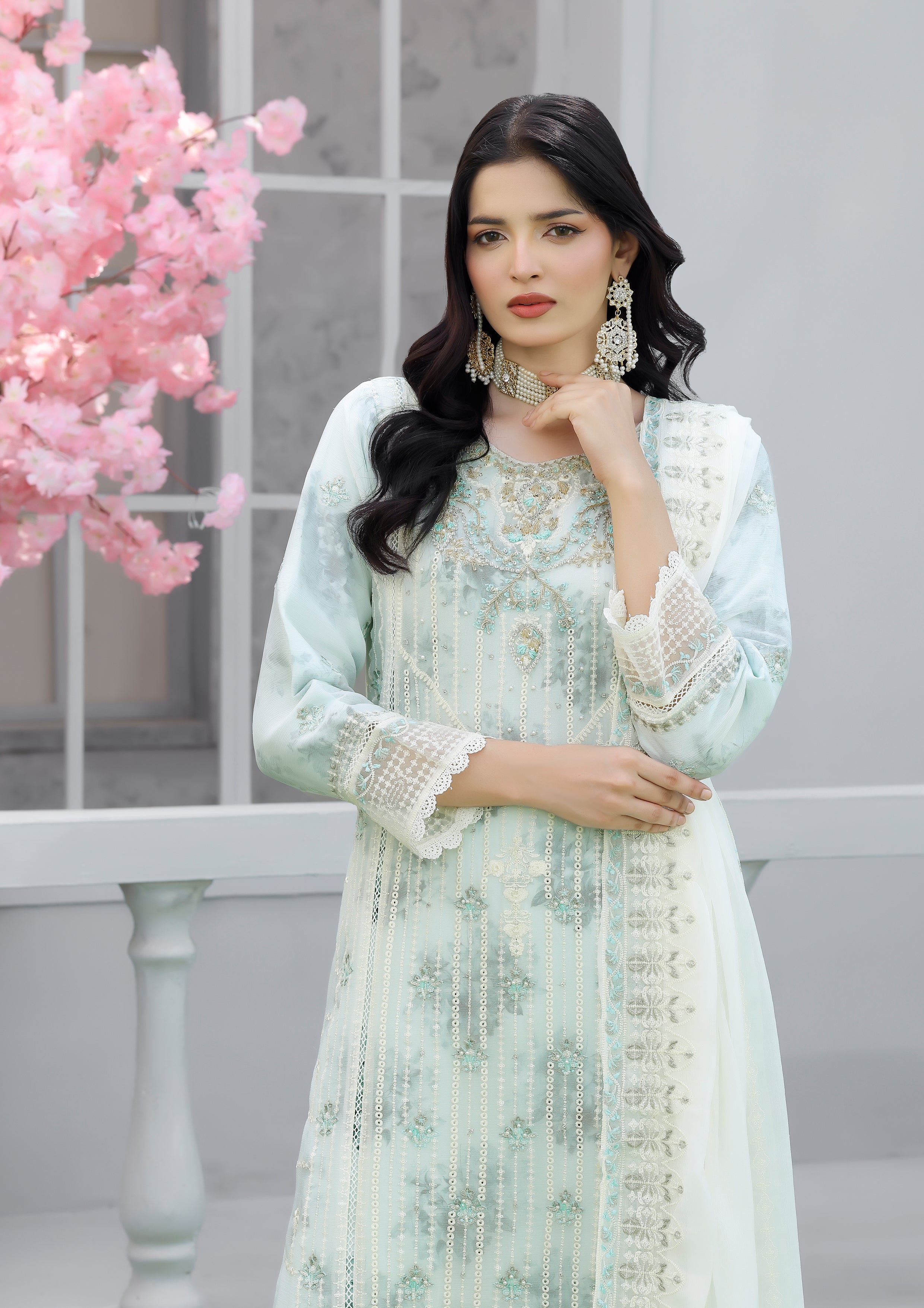 Firyal BN-1006 - 3 Piece Stitched Fancy Heavy Embroidered - Bint-e-Noor