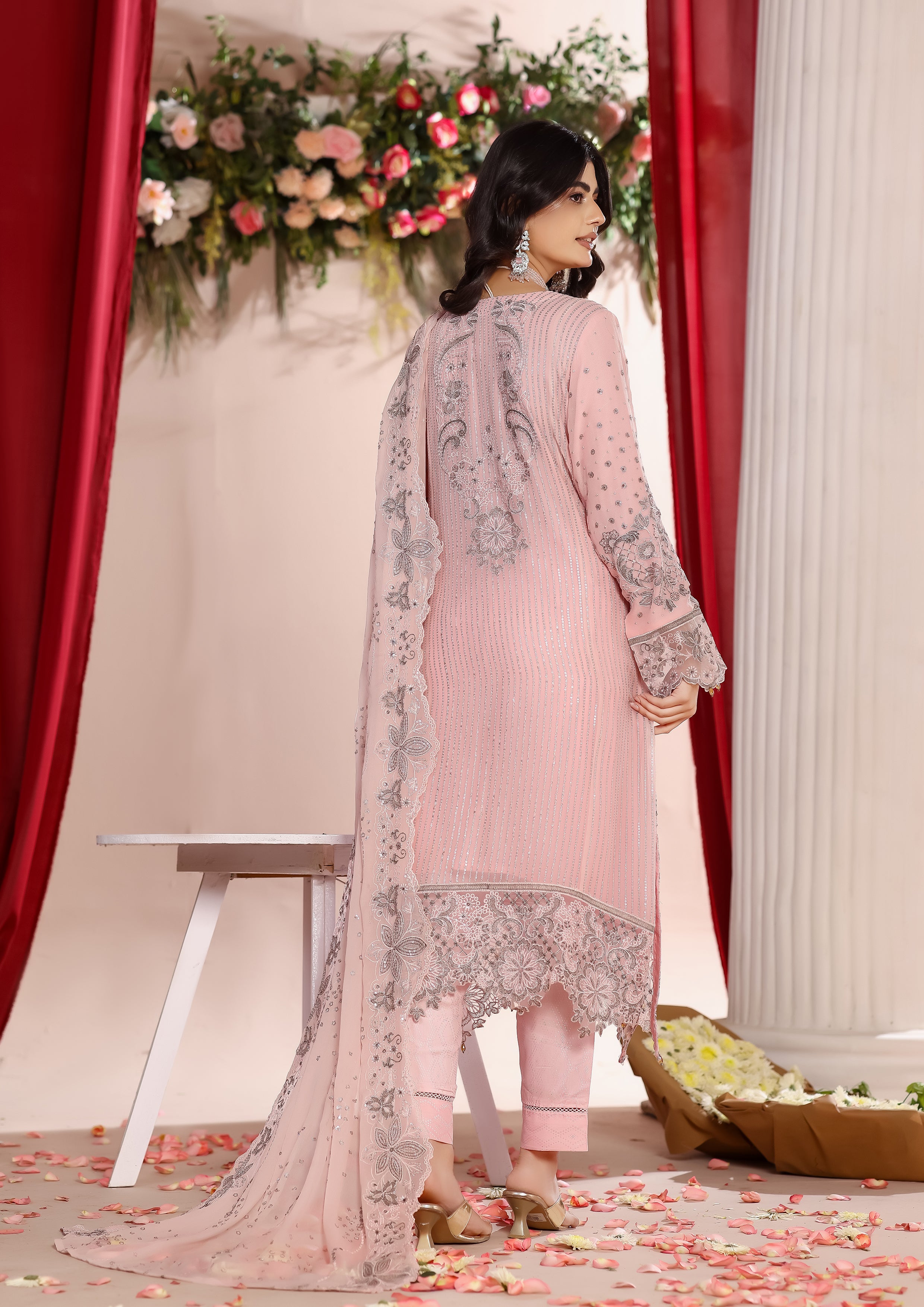 Mizna BN-1026 - 3 Piece Stitched Fancy Heavy Embroidered - Bint-e-Noor