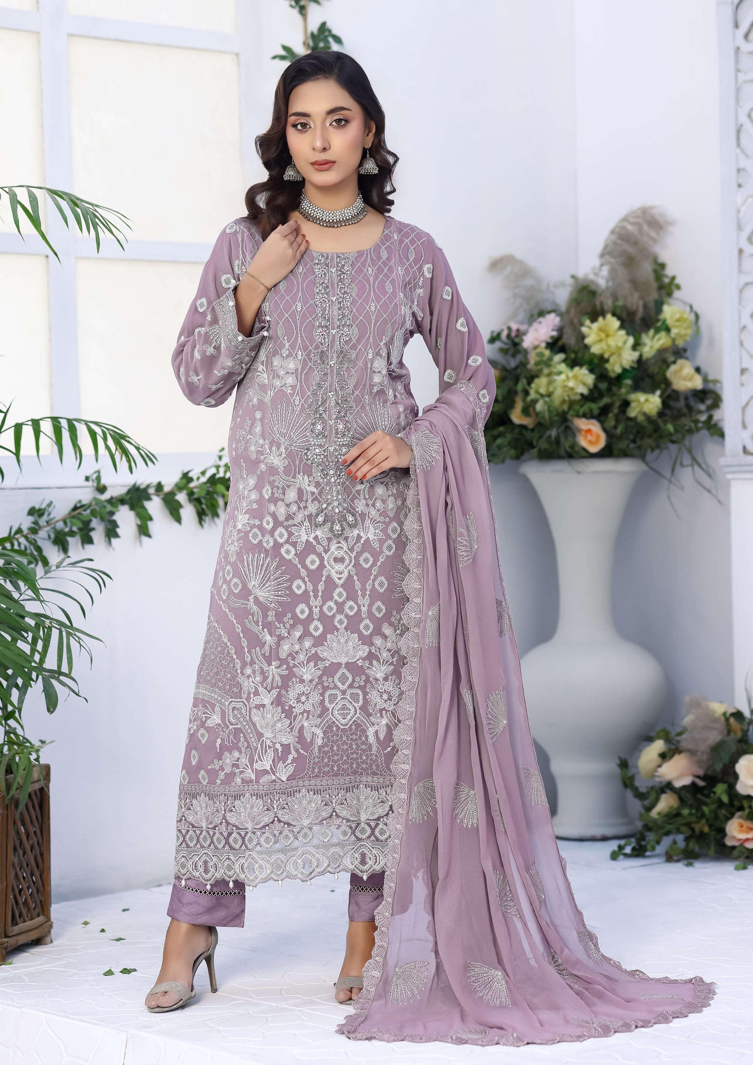 Talia BN-1075 - 3 Piece Stitched Fancy Heavy Embroidered - Bint-e-Noor