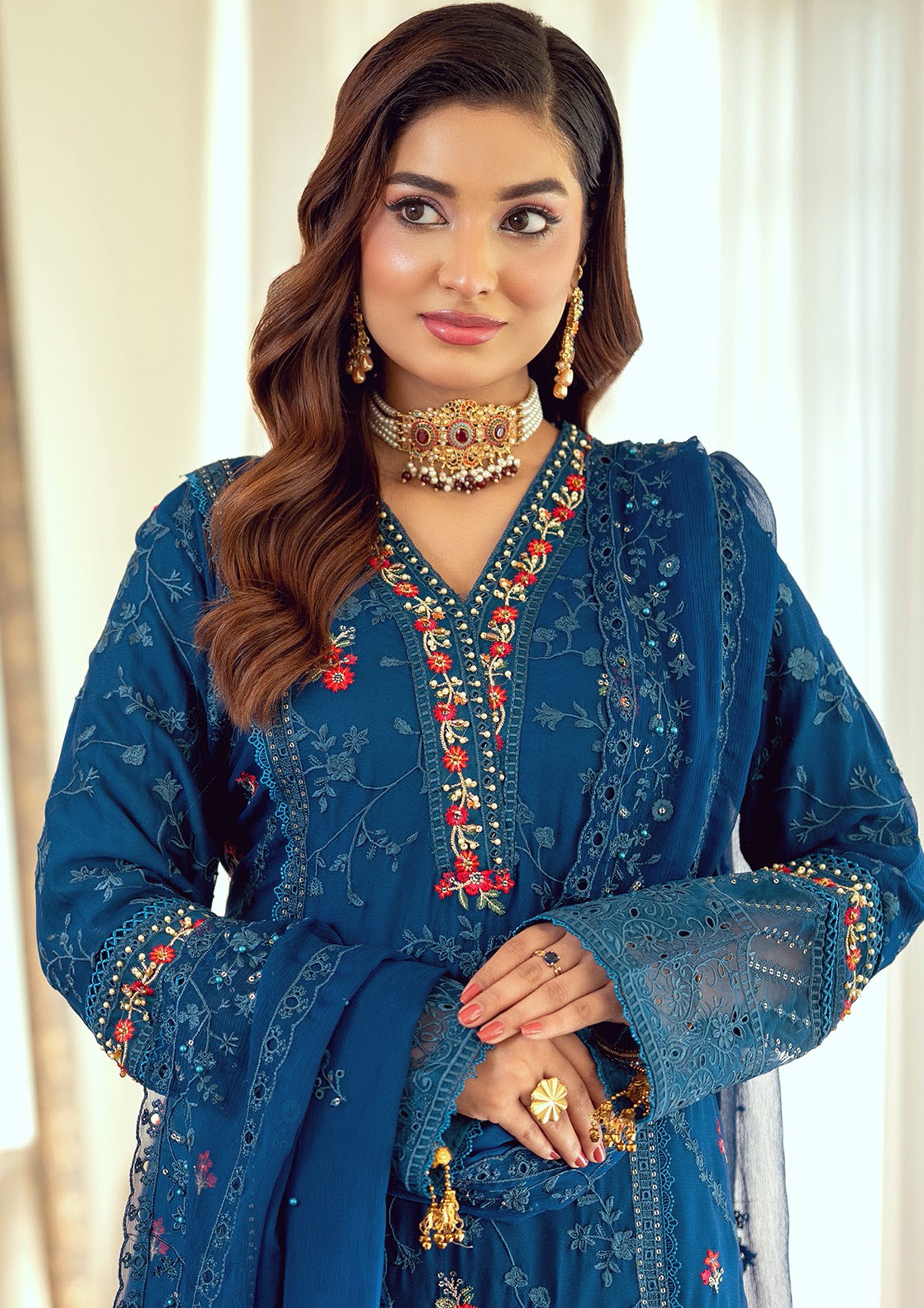 Omaira BN-1065 - 3 Piece Stitched Fancy Heavy Embroidered - Bint-e-Noor