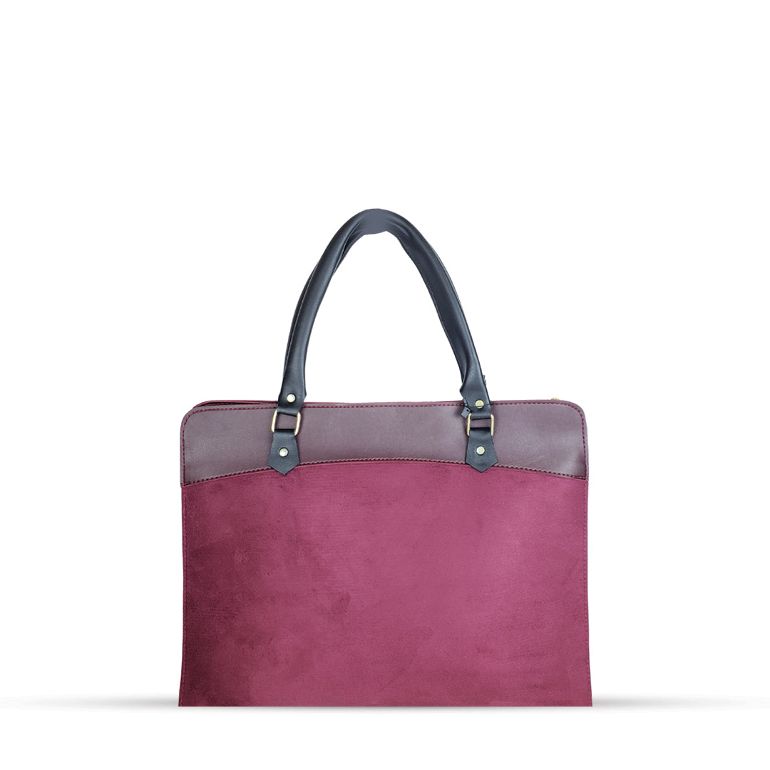 Craze Suede Mraoon Laptop bag - Bag X