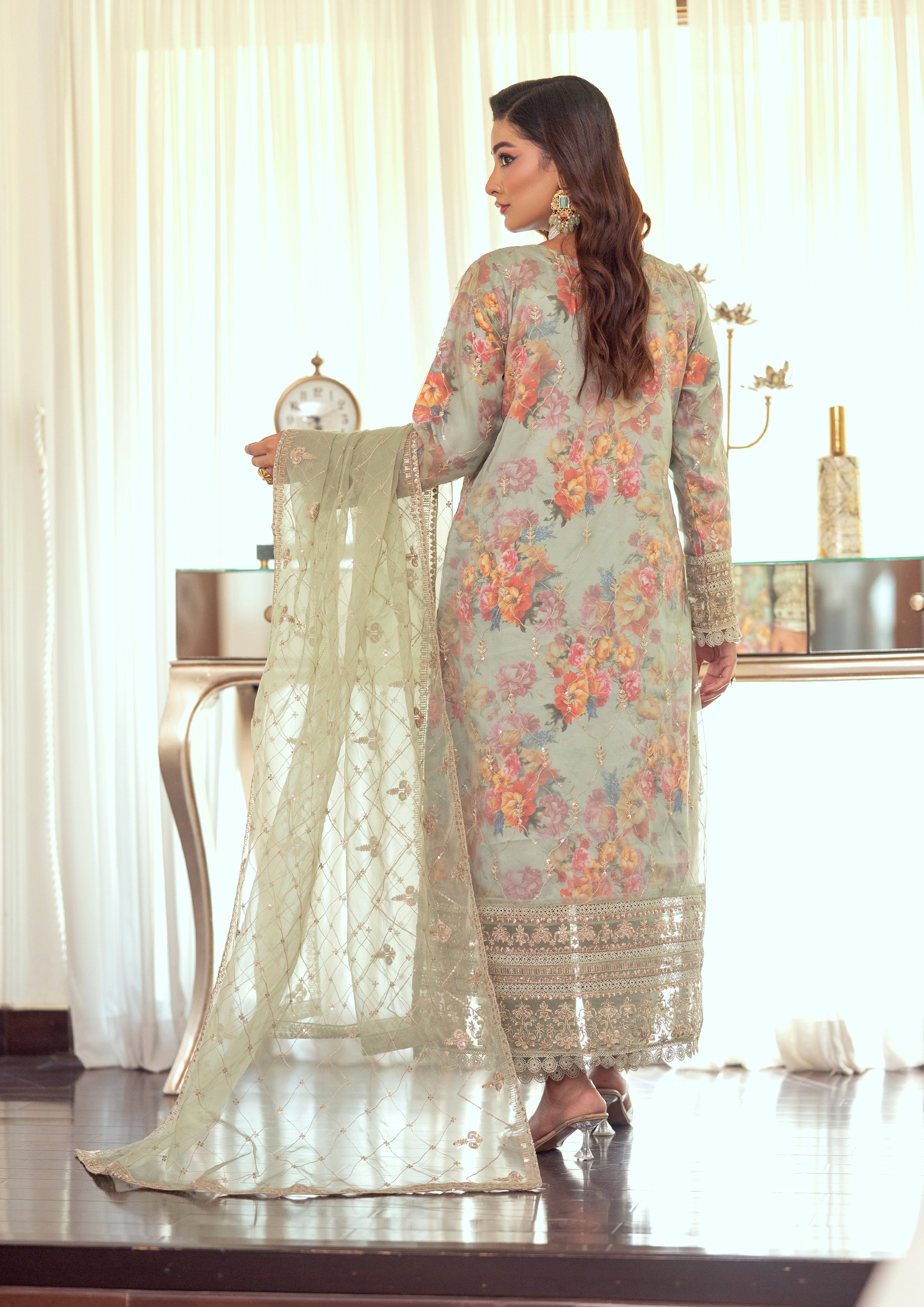 Zoraline BN-1071 - 3 Piece Stitched Fancy Heavy Embroidered - Bint-e-Noor