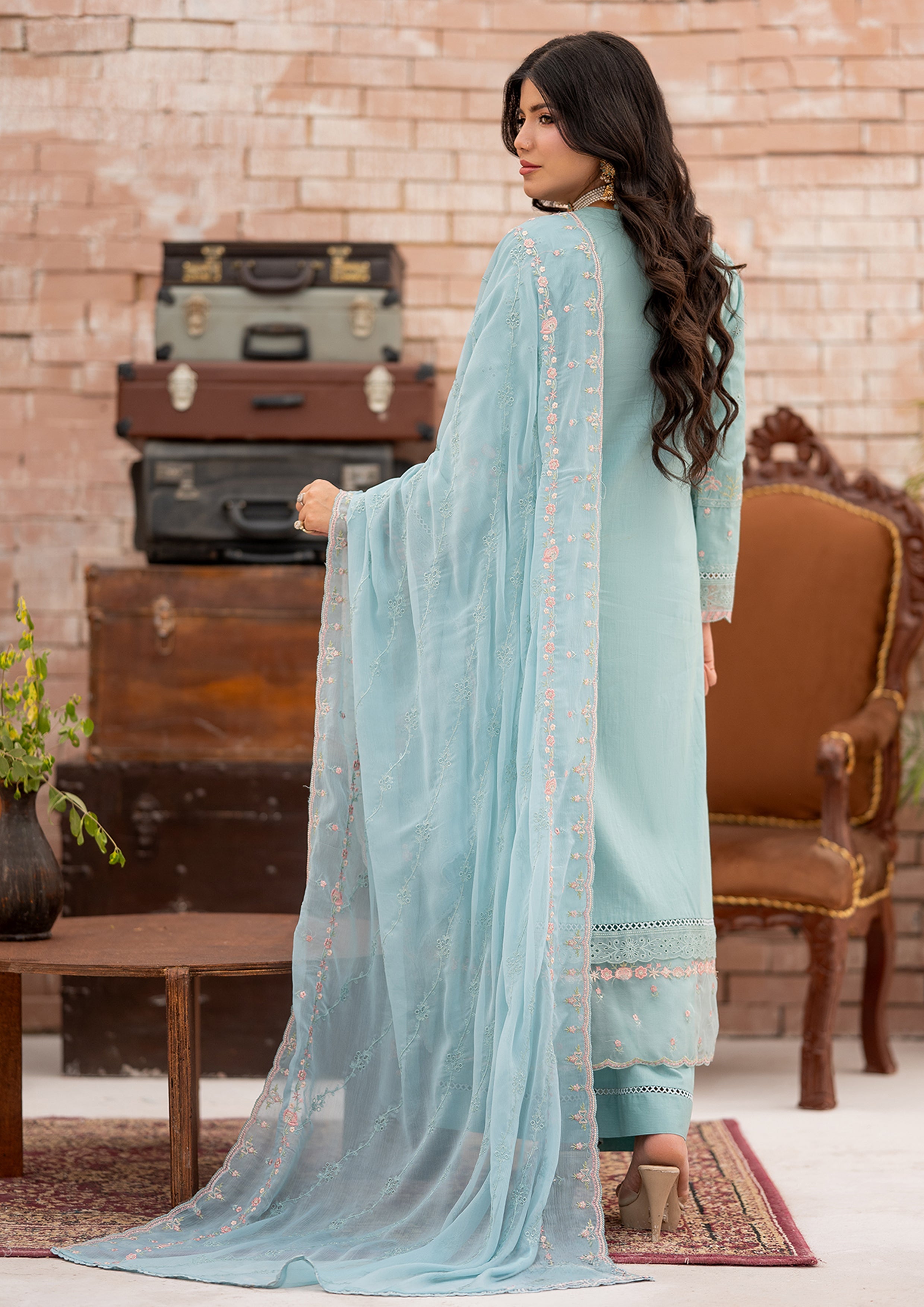 Sameeha BN-1106 - 3 Piece Stitched Fancy Heavy Embroidered - Bint-e-Noor