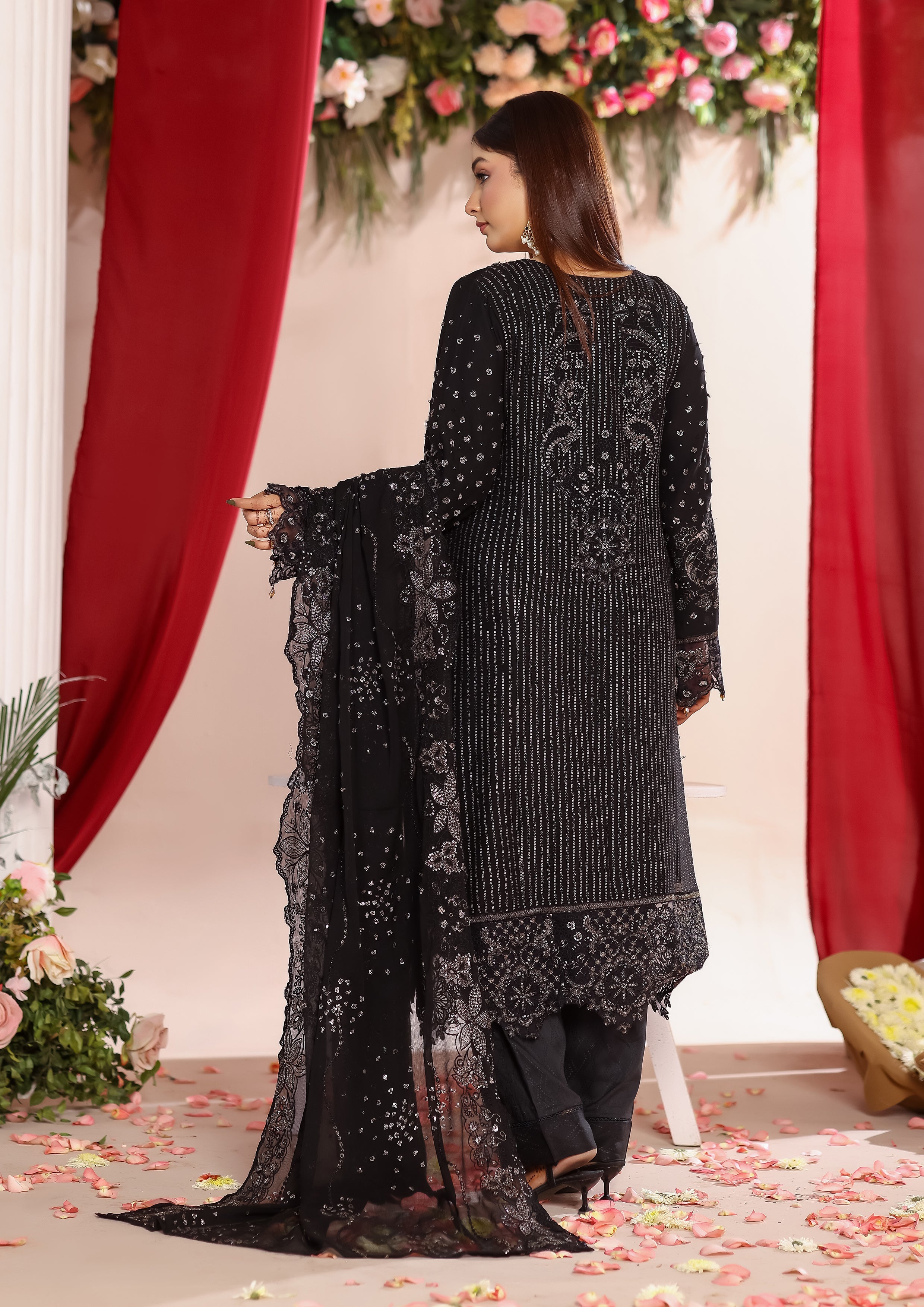 Mizna BN-1027 - 3 Piece Stitched Fancy Heavy Embroidered - Bint-e-Noor