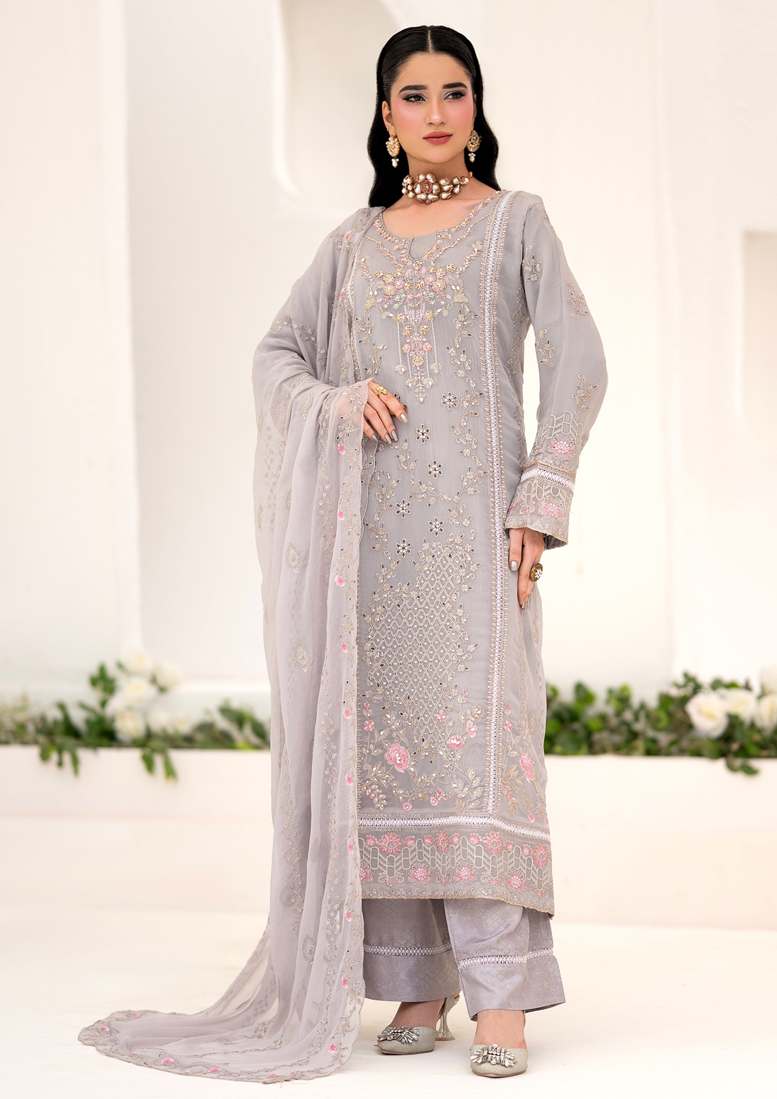 Ifrah BN-1133 - 3 Piece Stitched Fancy Heavy Embroidered - Bint-e-Noor