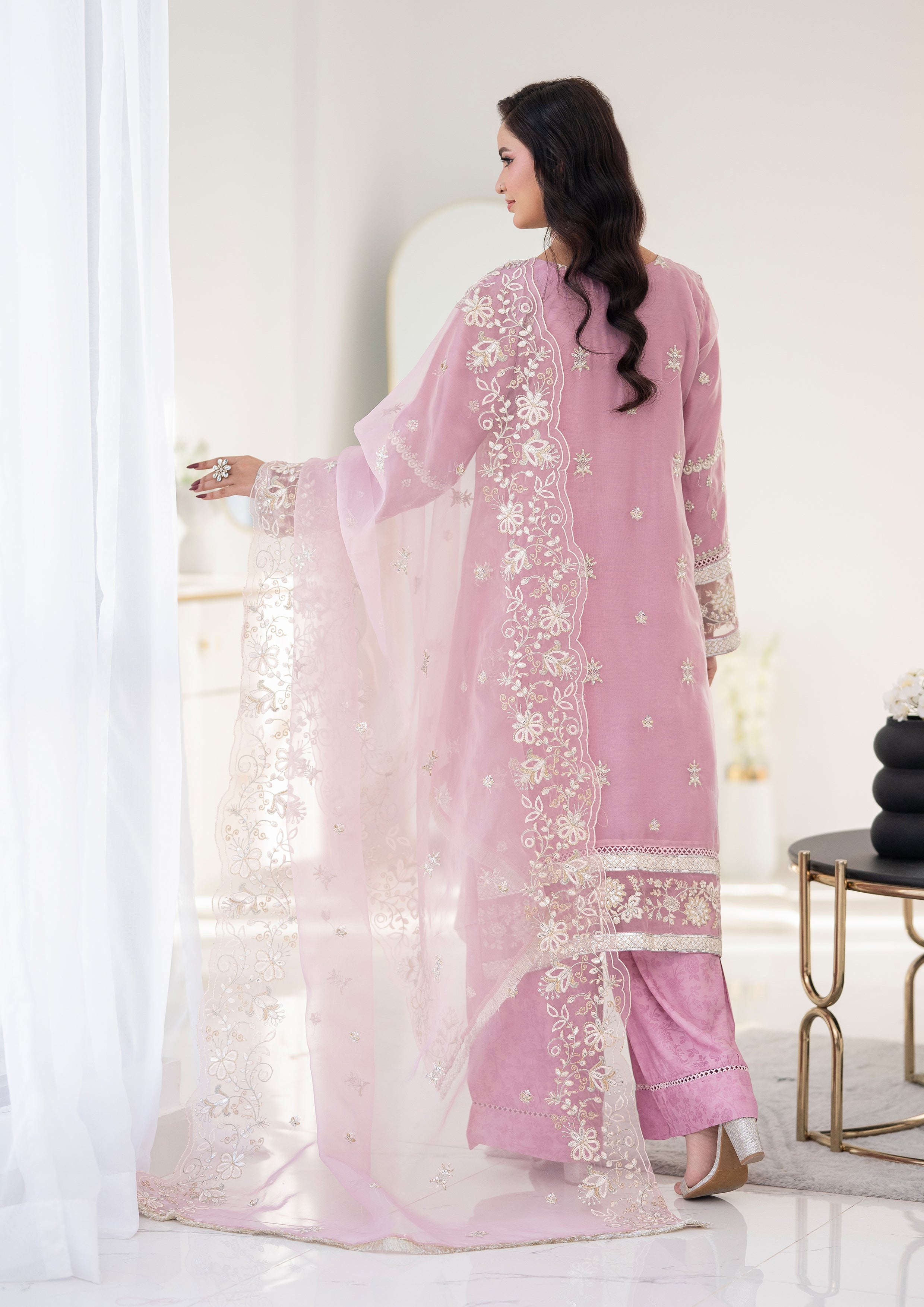 Aishal BN-1127 - 3 Piece Stitched Fancy Heavy Embroidered - Bint-e-Noor