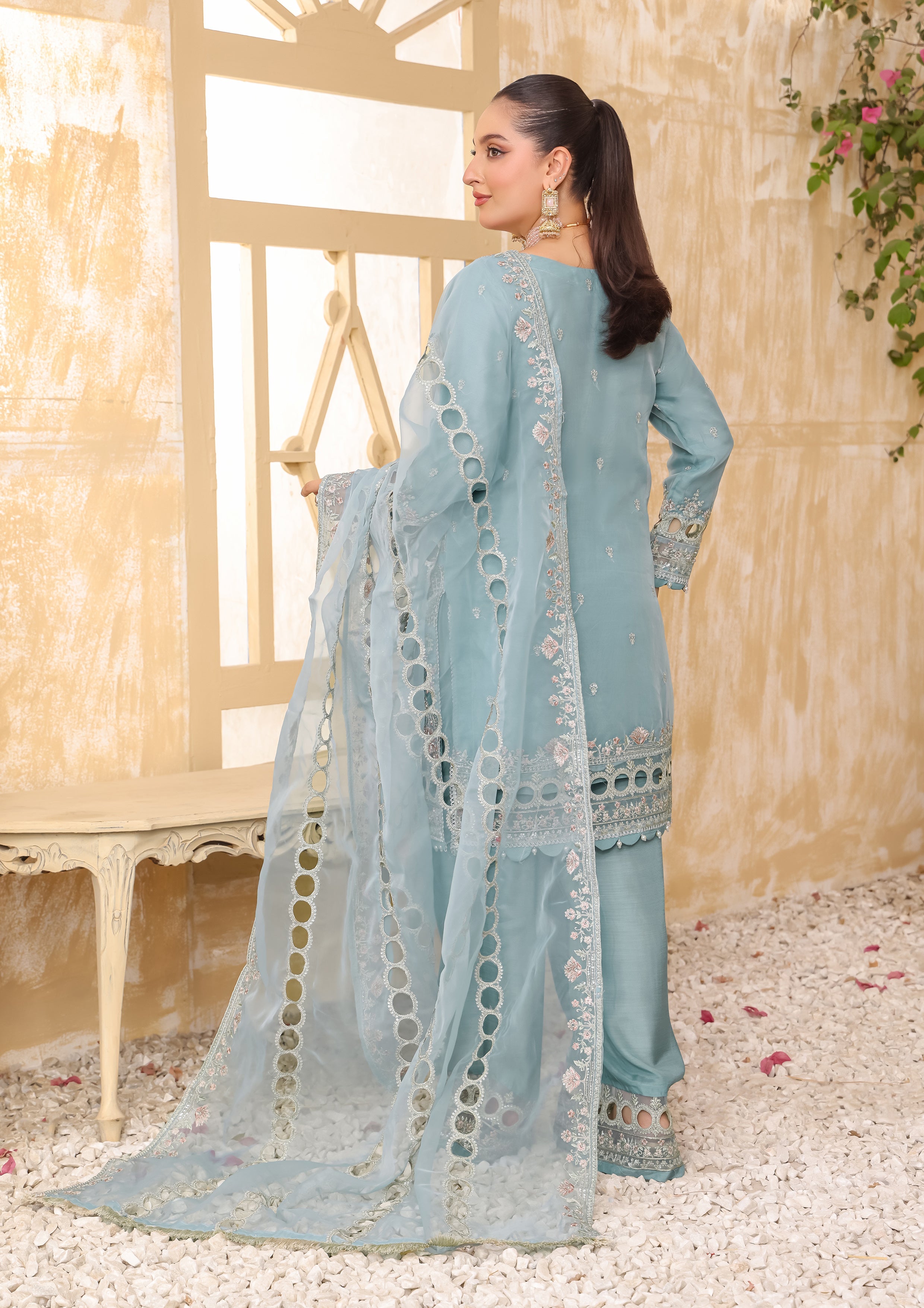 Rania BN-9977 - 3 Piece Stitched Fancy Heavy Embroidered - Bint-e-Noor