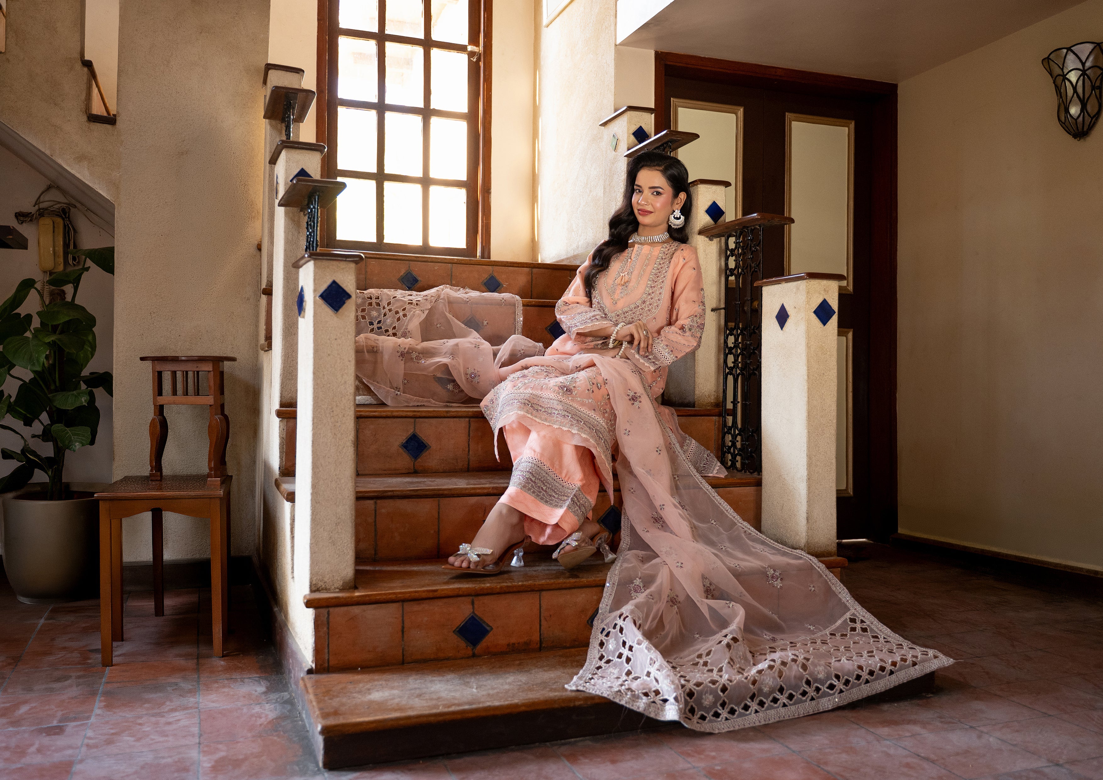 Mishka BN-1043 - 3 Piece Stitched Fancy Heavy Embroidered - Bint-e-Noor