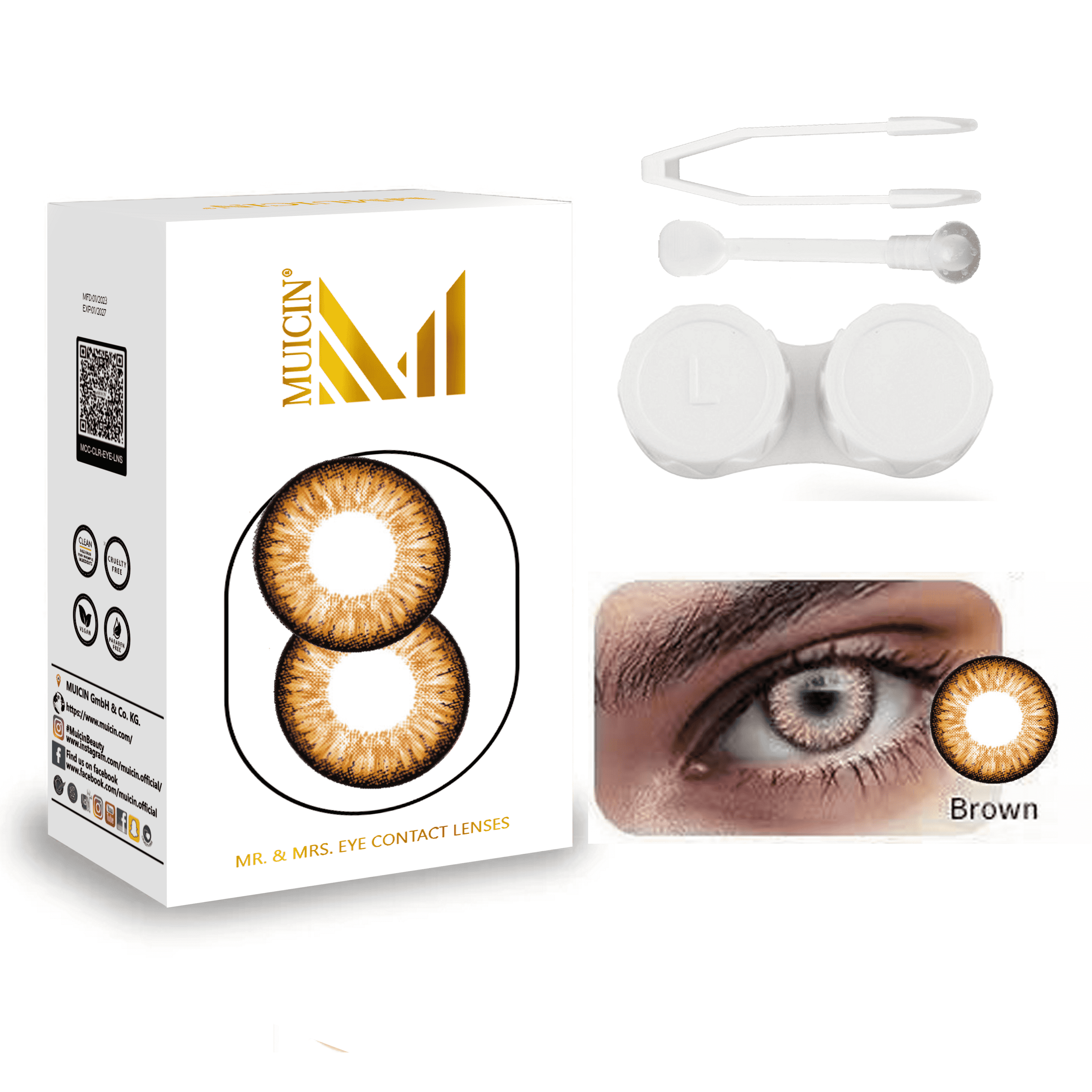 Mr & Mrs Party Colored Contact Lenses - Muicin