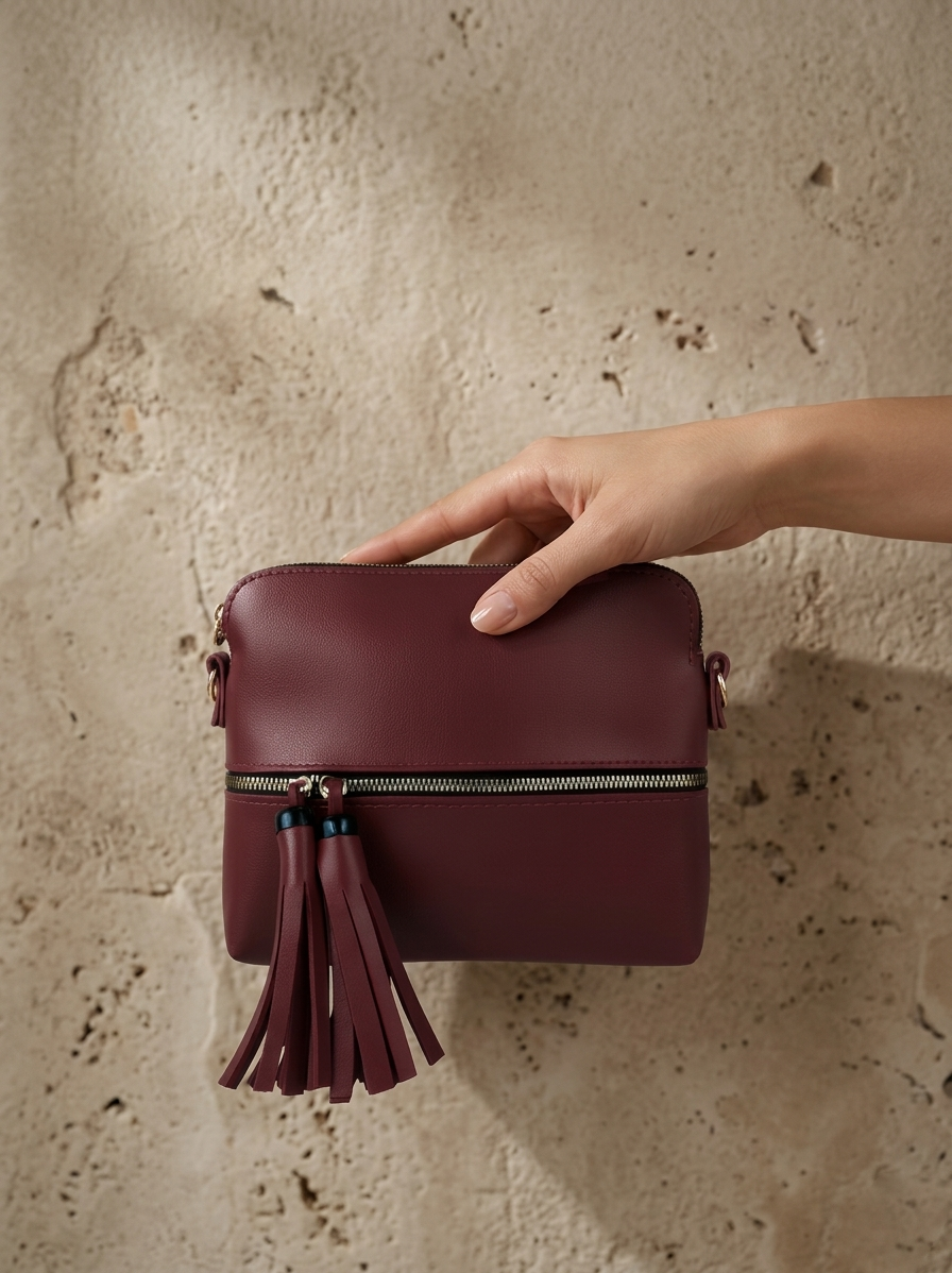 Mira Maroon Crossbody bag - Bag X