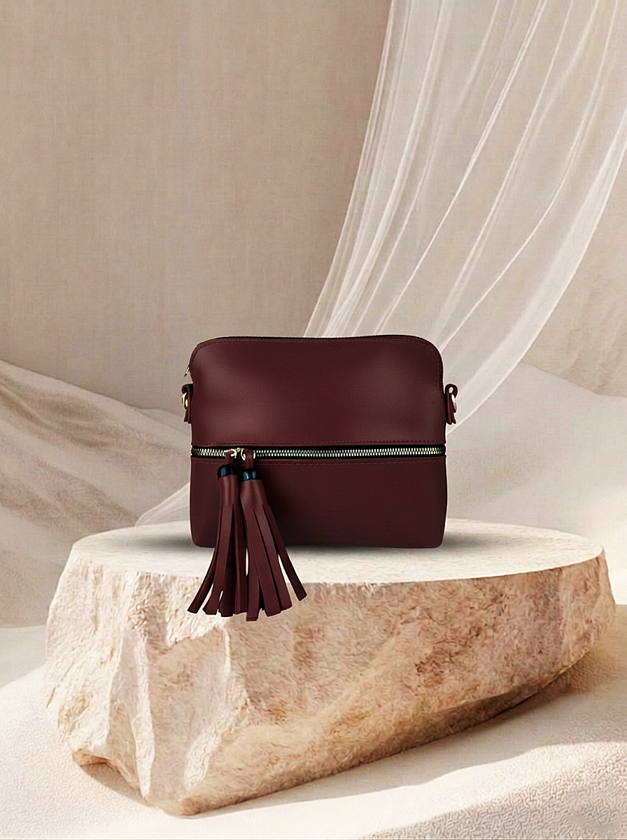 Mira Maroon Crossbody bag - Bag X