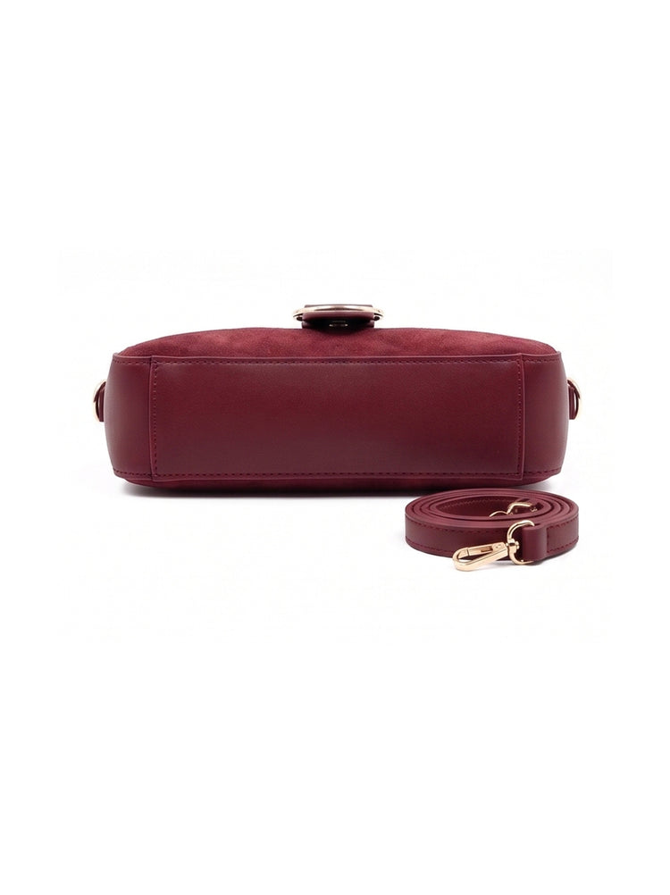 Aries Maroon Crossbody bag - Bag X