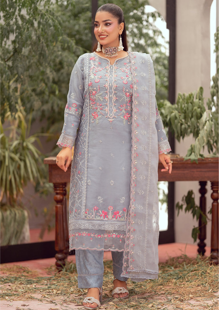 Faliha - 3 Piece Stitched Fancy Heavy Embroidered - Bint-e-Noor